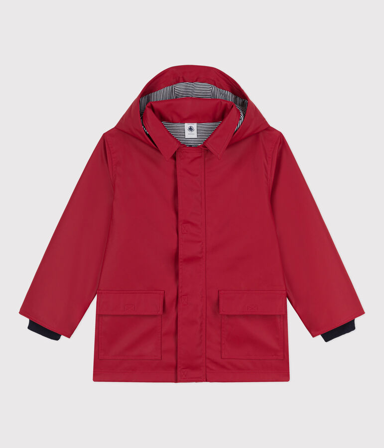 CHILDREN'S UNISEX ICONIC RECYCLED RAINCOAT red