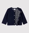 Babies' Quilted Tube Knit Cardigan SMOKING blue