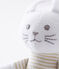 Unisex baby rabbit rattle comforter PERLIN beige/MARSHMALLOW white