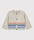 Babies' Patterned Knit Cardigan in Wool Knit.