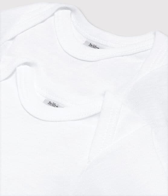 Babies' White Long-Sleeved Bodysuits - 2-Pack variante 1