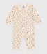 Babies' cotton floral print footless pyjama suit
