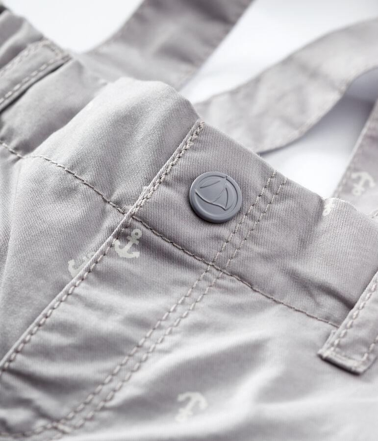 Baby Boys' Eye-Catching Serge Shorts and Braces grey/white