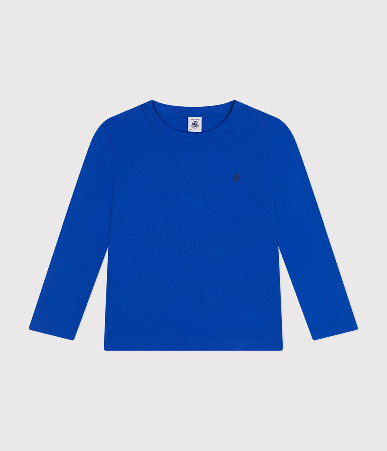 Children's long-sleeved rib knit unisex t-shirt CALVIN blue
