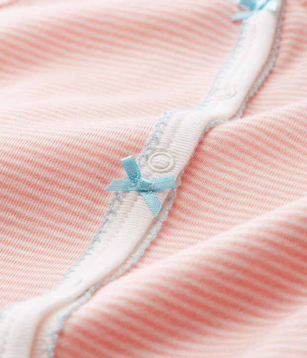 Baby Girls' Sleepsuit pink/white