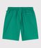 Children's Bermuda shorts in plain cotton green
