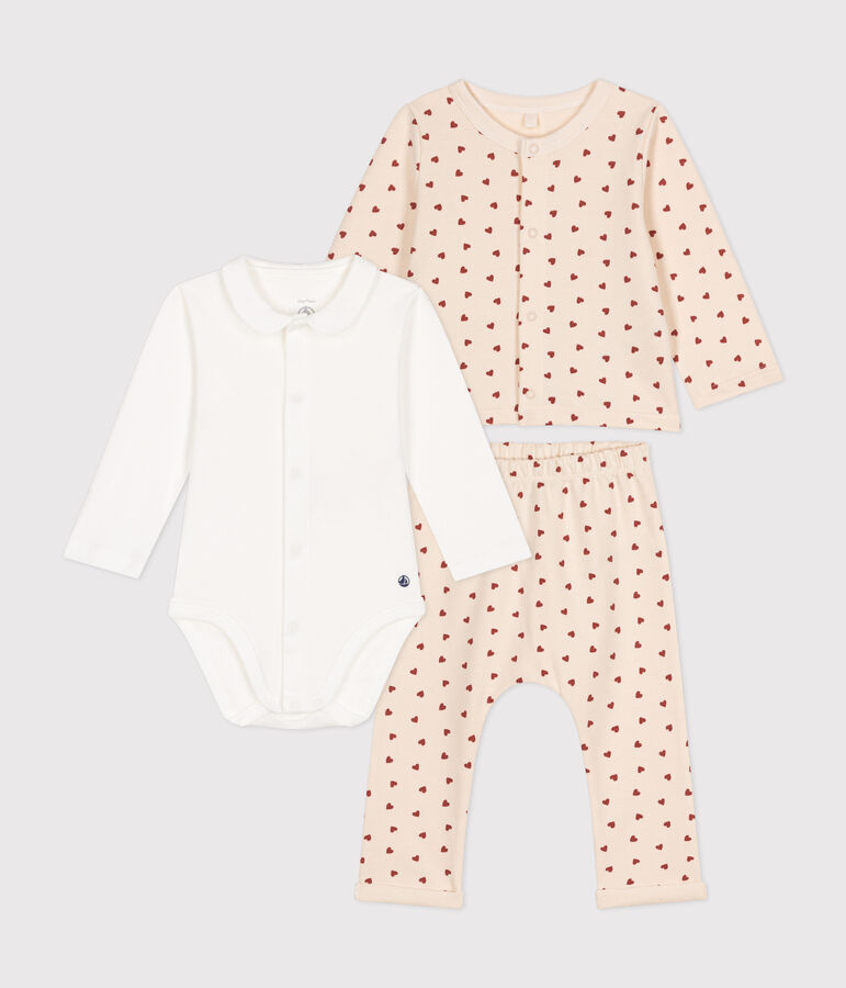 Babies' Lightweight Fleece Outfit - 3-Piece Set AVALANCHE /FAMEUX