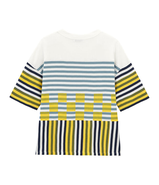 Unisex short-sleeved graphic t-shirt white/multicolor