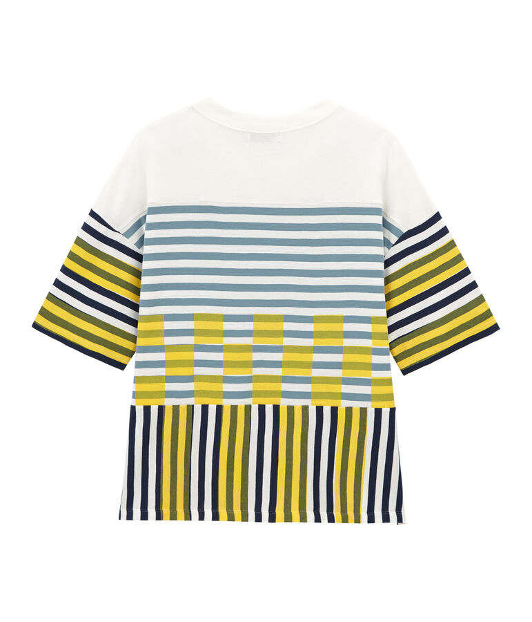 Unisex short-sleeved graphic t-shirt white/multicolor