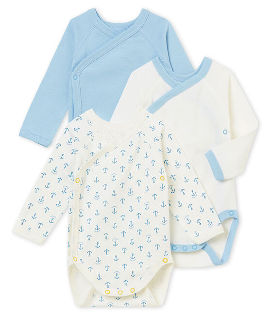 Newborn baby boy's long sleeved body trio variante 1