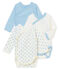Newborn baby boy's long sleeved body trio variante 1