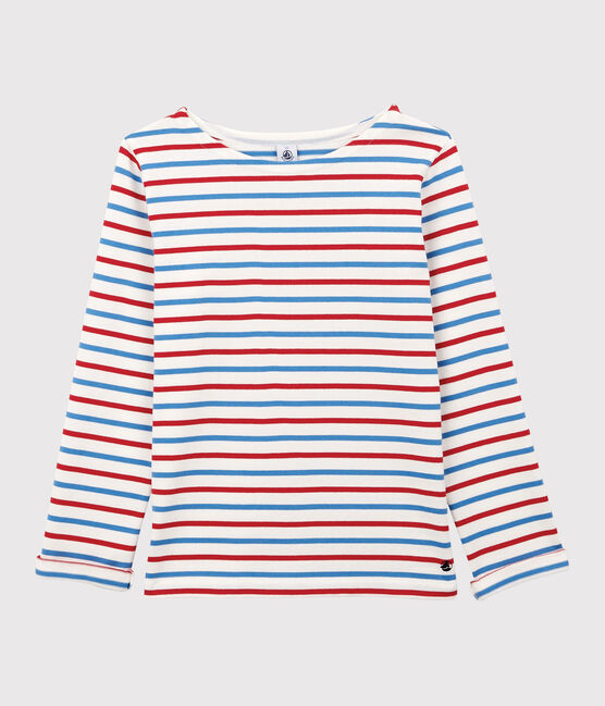 Women's Breton Cotton Top MARSHMALLOW white/BRASIER red/PEPS blue