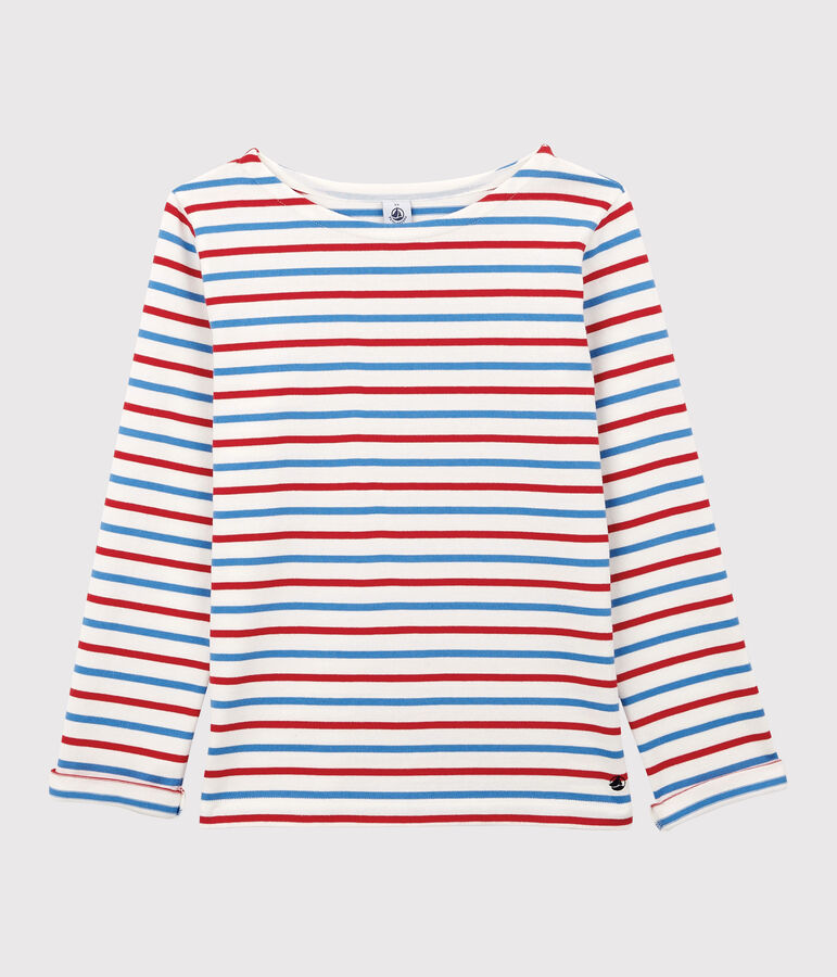 Women's Breton Cotton Top white/blue/red