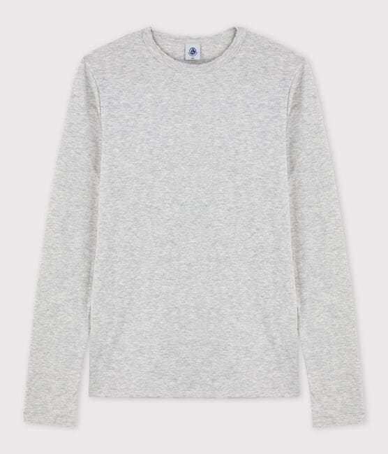 Women's Iconic Cocotte Stitch Cotton T-Shirt BELUGA CHINE grey