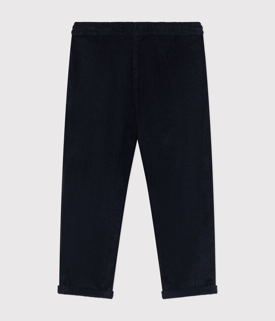 Boys' corduroy trousers SMOKING blue