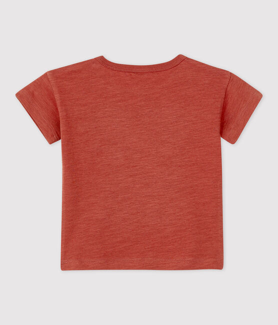 Babies' Plain Short-Sleeved Jersey T-Shirt OMBRIE brown
