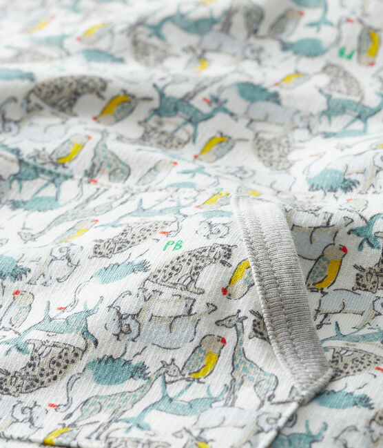 Print playsuit for baby boys MARSHMALLOW white/MULTICO white