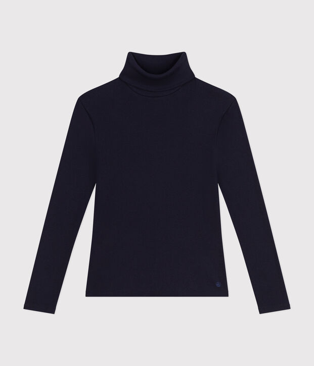 Women's Iconic roll neck in 2x2 rib knit SMOKING