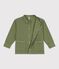 Children's jacket in plain cotton OLIVINE green