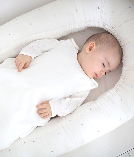Unisex baby sleeping bag MARSHMALLOW white