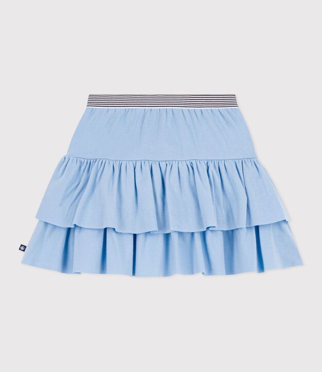Children's short plain cotton skirt FLO