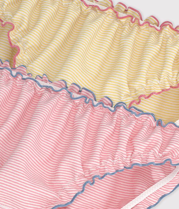 Pack of women's ruched cotton pants multicolor