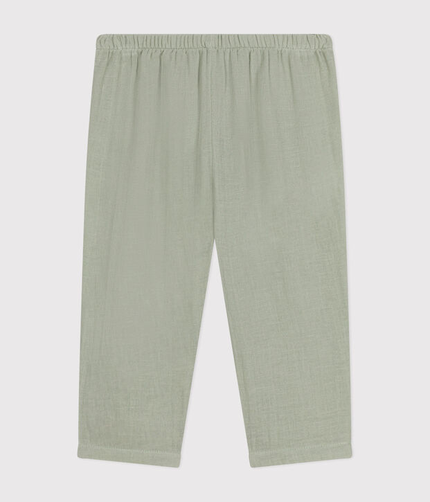 Babies' Cotton Gauze Trousers green