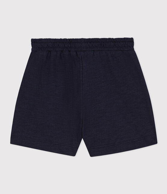 Girls' Slub Jersey Shorts SMOKING blue