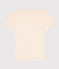 Women's Straight Round-Neck Cotton T-Shirt AVALANCHE Ecru