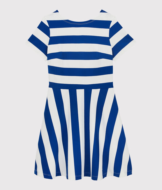 Women's Striped Dress SURF blue/MARSHMALLOW white