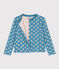Girls' printed quilted tube knit cardigan POLOCHON /MULTICO
