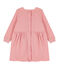 Baby Girls' Long-Sleeved Velour Knit Dress CHARME CN pink