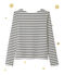 Marinière femme décolletée dans le dos. Petit bateau x Marie-Agnès Gillot COQUILLE beige/SMOKING blue