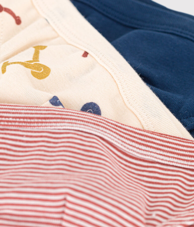 Children's Scooter Design Cotton Briefs - 3-Pack multicolor