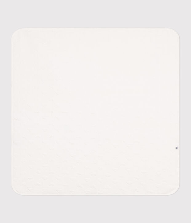 Babies' tube knit blanket white