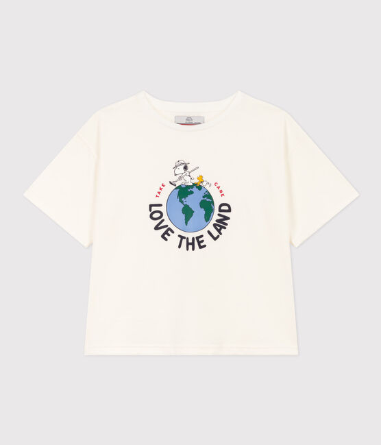 Women's Boxy Cotton T-Shirt MARSHMALLOW white