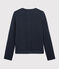 Women's Quilted Tube Knit Cardigan SMOKING blue