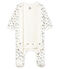 Baby Boys' Velour Bodyjama MARSHMALLOW white/MULTICO white