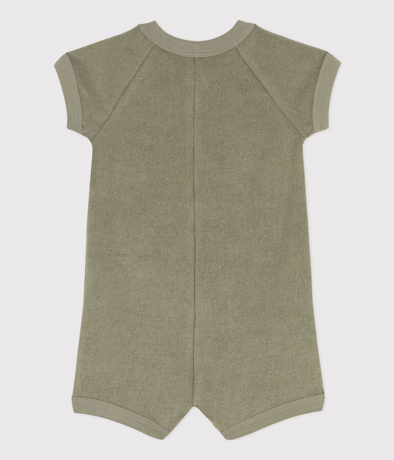 Babies' Terry Playsuit green