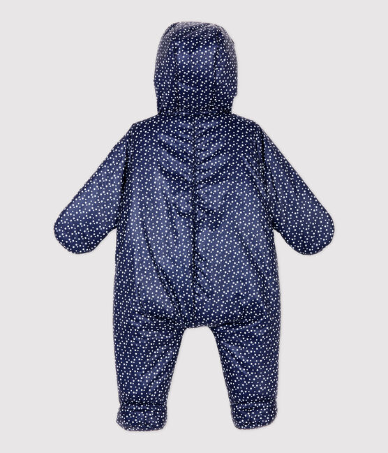 Babies' Printed Snowsuit SMOKING blue/MARSHMALLOW white