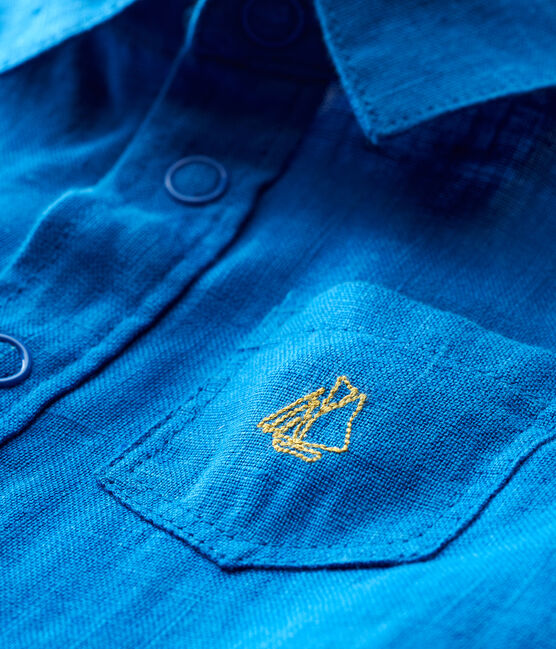 Baby boys' linen shirt RIYADH blue