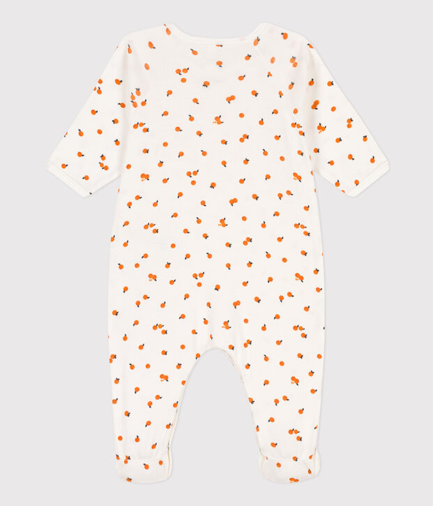 Orange Cotton Sleepsuit white/multicolor