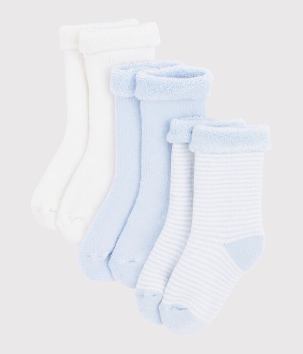 Knitted Babies' Socks - 3-Piece Set multicolor