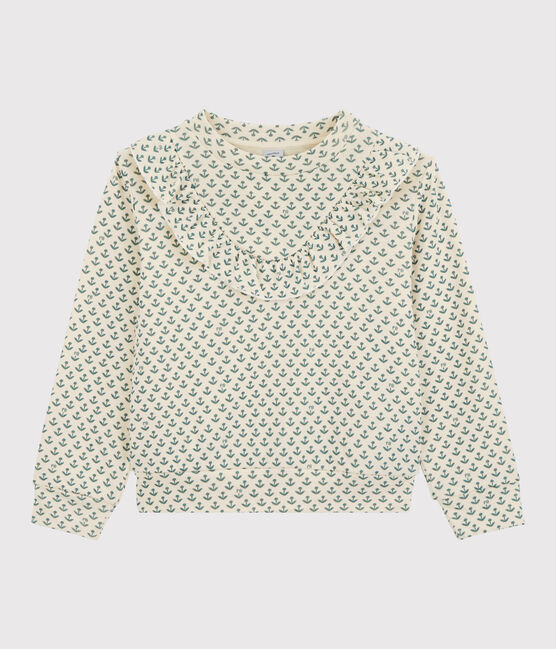 Girls' Tube Knit Sweatshirt AVALANCHE white/BRUT