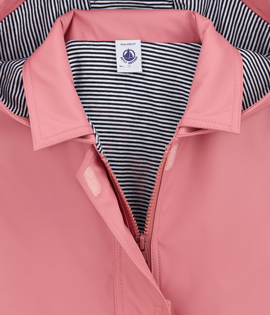Iconic girl's raincoat CHEEK pink