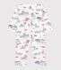 Babies' Paris Themed Footless Cotton Sleepsuit
