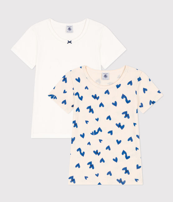 Girls' Heart Short-Sleeved Cotton T-Shirts - 2-Pack variante 1