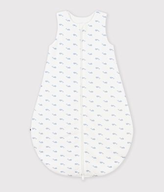 Babies' 3 TOG whale-print corduroy sleeping bag