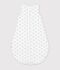 Babies' 3 TOG whale-print corduroy sleeping bag blue/blue