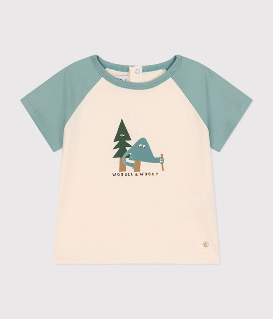Babies' short-sleeved fine jersey T-shirt AVALANCHE /PAUL